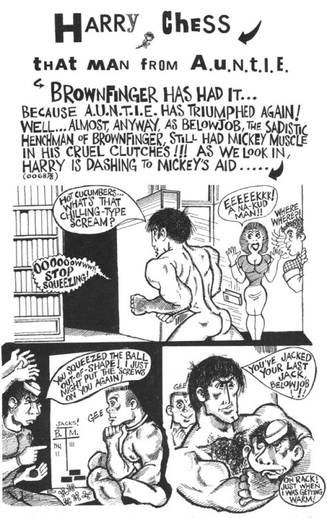 Harry Chess, That Man From A.U.N.T.I.E. 13 - drawn by A. Jay for Drum magazine in the mid 60s. Here 
