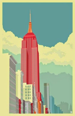 asylum-art:Colorful Illustrations of New York City by Remko Heemskerk on BehanceAfter living in New York City for a brief period during 2012/2013, Dutch art director Remko Heemskerk was inspired to create a series of illustrations featuring the city’s