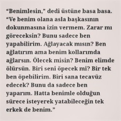 ortaparmakkk:  ‘’BENİMLESİN’’ dedi