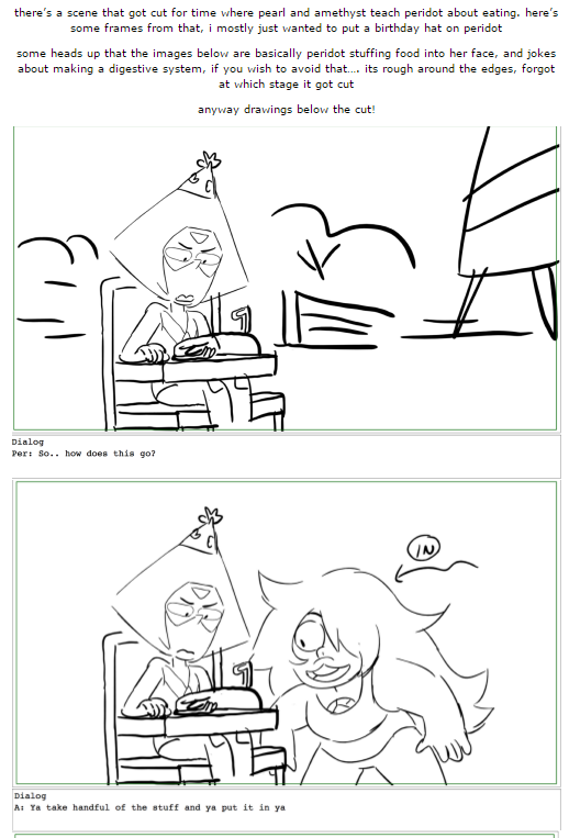 chicas-pizza:   Cut scene of Peridot eating for the first time from Log Date 7 15