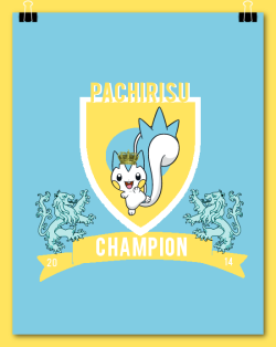 the-velveteen-buneary-deactivat:  The mighy Pachirisu of 2014!  