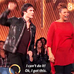 jamiesfraser:  Ian Somerhalder plays Just Dance on The Queen Latifah Show (x) 