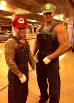 costumehunks:  Costumed Hunks Bulked Up Mario Brothers