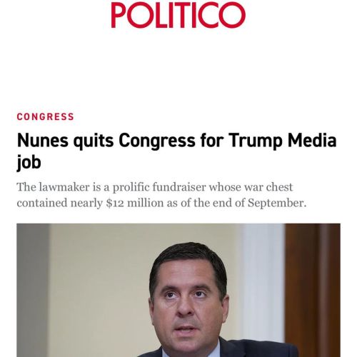 Best. News. All. Day!! Also…. Um… He’s leaving Congress… to be trump’s social media poster?! What 