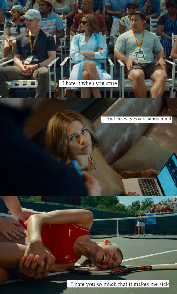 10 Things I Hate About You (1999), Dir. Gil Junger X Challengers (2024), Dir. Luca Guadagnino