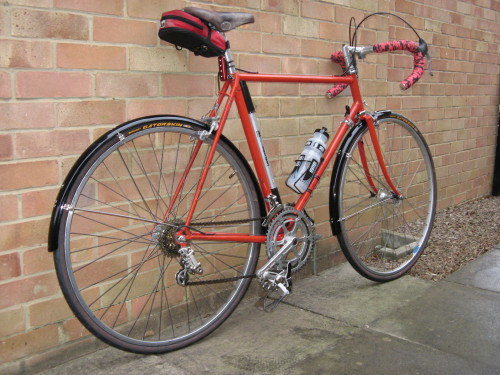 travlynjack: lugged: Ready for the road again after many years languishing in the shed. Refurbished 