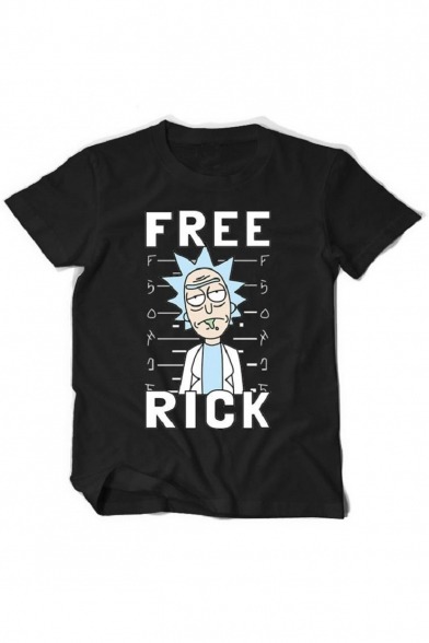 thekawaiifirek: Rick&amp;Morty Black Tees  Crazy Rock&amp;Morty  School Isn’t