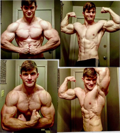 musclepuppy: Gymspiration of the Day Flexing for Coach, anywhere, anytime, in anything.