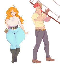 sunnysundown:pear mom and apple dad quick dood 