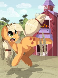 elrincondelpony:  It’s Applebuckin’ Season by sarehkee    =3