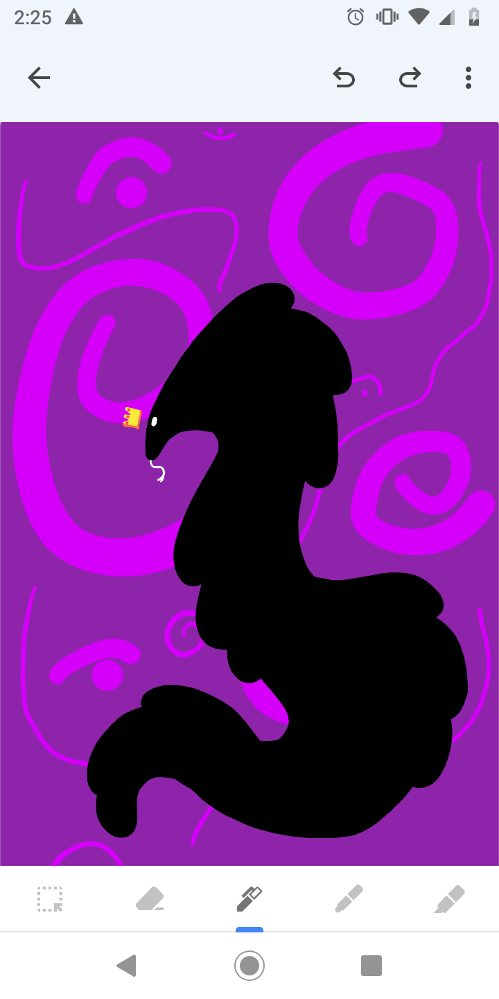 Made A Weird Floofy Snag Dude With A Crown,