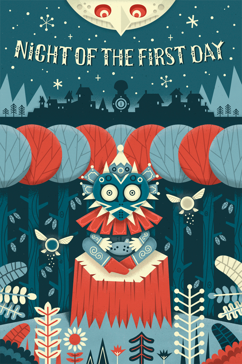 victormedinablog:  Animated version of my illustration for The Legend of Zelda: 30th