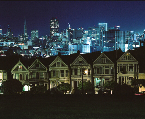 ahsah: San Francisco at night - Various Cameras - Kodak Portra 400