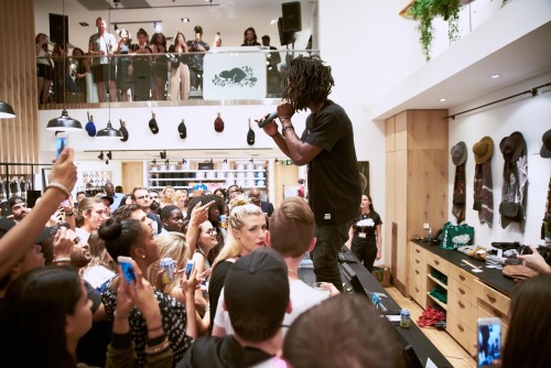 Jazz Cartier #sweatstyle takeover at Roots Bloor Street.August 24th 2016Jazz Cartier a.k.a Jacuzzi L
