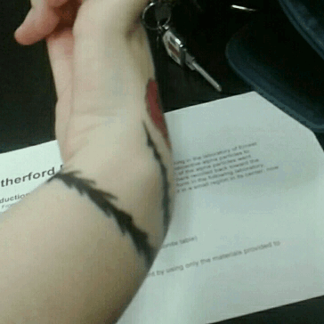 I Got Bored And Drew On My Hand. Pretty Proud Of The Rose Tbh, The Thorns Are Awkward Though...