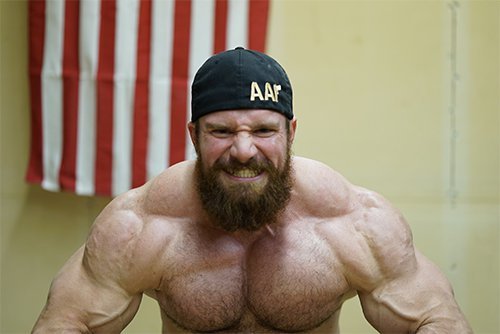 roughmuscle:  sannong:  Seth Feroce - He’s back! After disappearing from BBing for 3 years to fix his personal life and figure things out, he’s back! God he is hot, and the beard! Lumberjack on steroids. YES! On a serious, not muscle obsession note,
