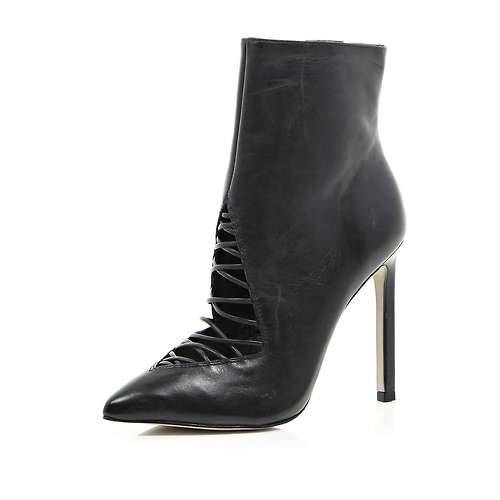 High Heels Blog hipster-womens-fashion: Black 5 Inch & Up cut out ankle… via Tumblr