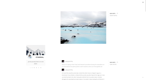 alydae:  ethereal | preview - code (raw), alternate a minimalistic sidebar blog theme that feat