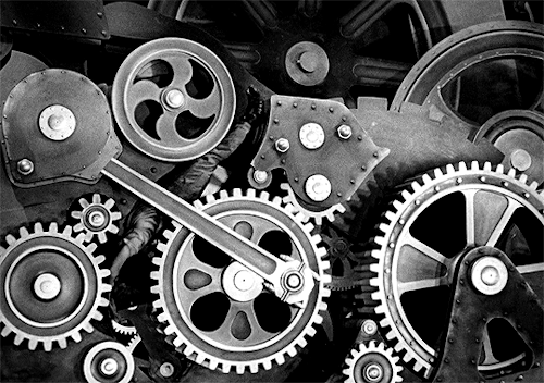 classicfilmblr:Modern Times (1936) dir. Charles Chaplin