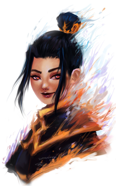 Azula from Avatar the Last Airbender,i love this show and Azula is one of my favourite characters,ne