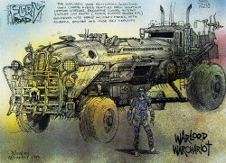 Fanta-Z:  Mad Max: Fury Road Concept Art By Brendan Mccarthy