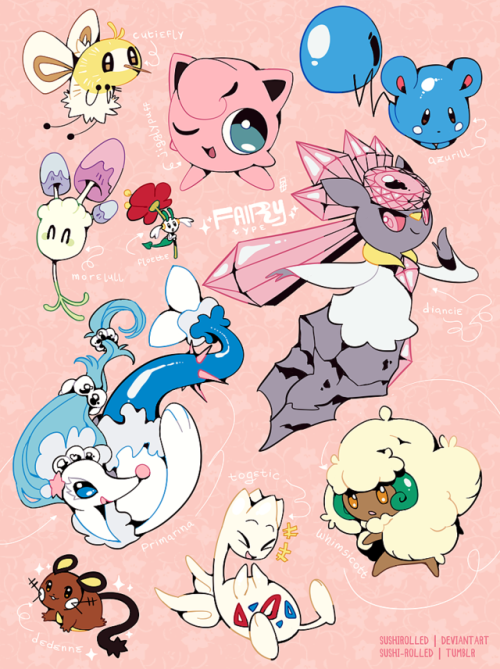  wanted to doodle a bunch of pokemon, might do more types/randomshopefully i retained something from