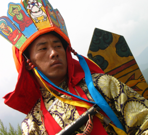 Dongba priest, Lijiang, Yunnan province, China