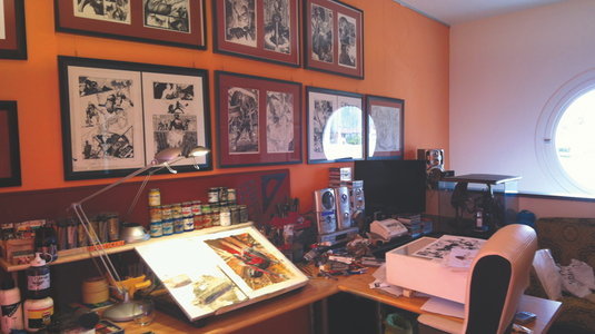 This is where art is made: Part V Kelly Sue DeConnickFrank FrazettaRyan StegmanFrank