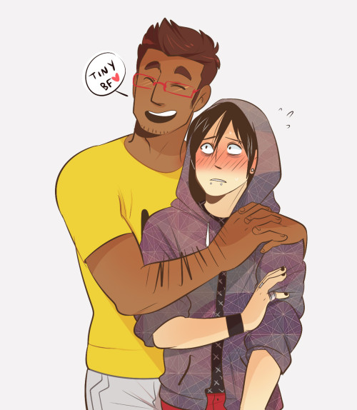 OCs! Ty and Hector :UI had a dream last night they were a couple and I was like, AW WELL I might as 