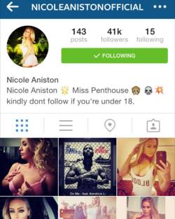 Please report: this person is impersonating me to the fullest. Please report as IMPERSONATION so the account is taken down. #catfish #fraud by realnicoleaniston