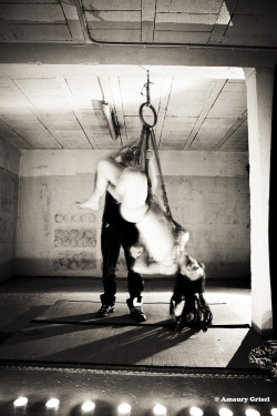 amaury-grisel-shibari:  Tying the giant Model