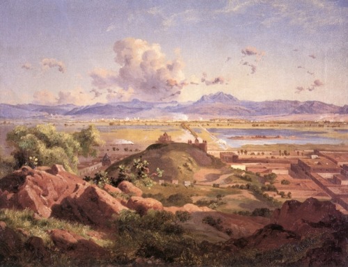 Valle de México desde el cerro de Atzacoalco, 1873, Jose Maria Velasco