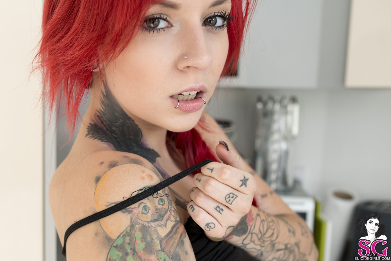 past-her-eyes:  Katherine Suicide For more South African SuicideGirls Sweet tattoo,