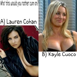 d-y-l-d-o-m:  celebwhowouldurather:  Who’s tits would you rather