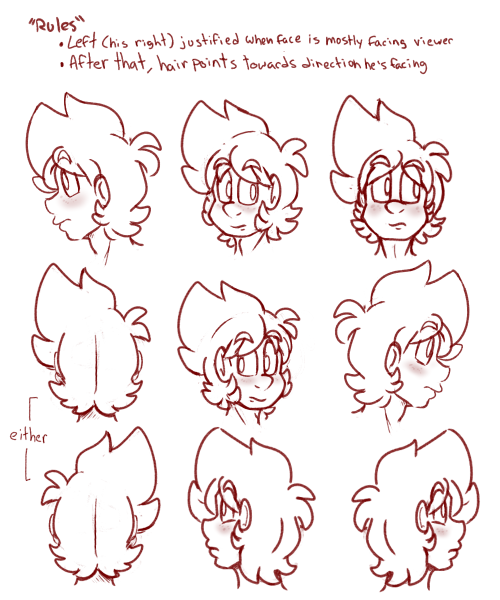 mostly for my own reference because i keep fucking his hair up so badly