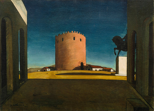 magictransistor: Giorgio de Chirico. Delights of the Poet, Piazza, Happiness of Returning, The Anxi