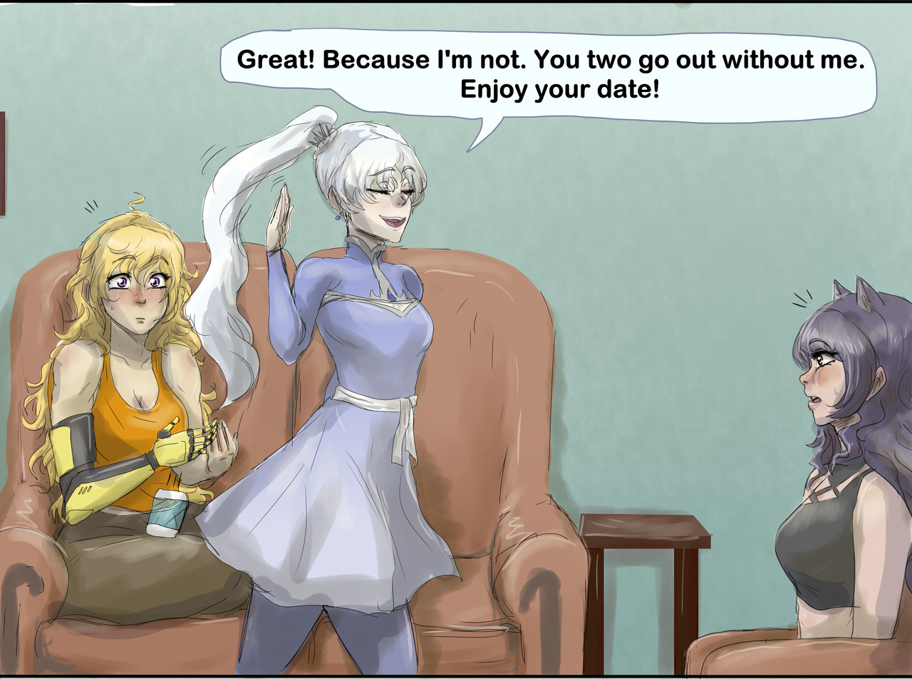 kizzycannon:I saw this post https://charrators.tumblr.com/post/183648161892/weiss-hey-yang-are-you-free-on-friday-like by