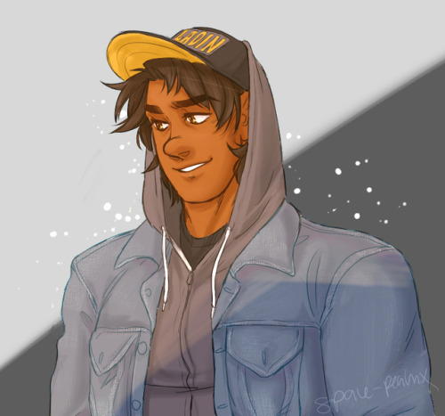 space-peachx:i had an urge to draw hunk in a snapback ok…………………. he’s lookin too fine to complain th