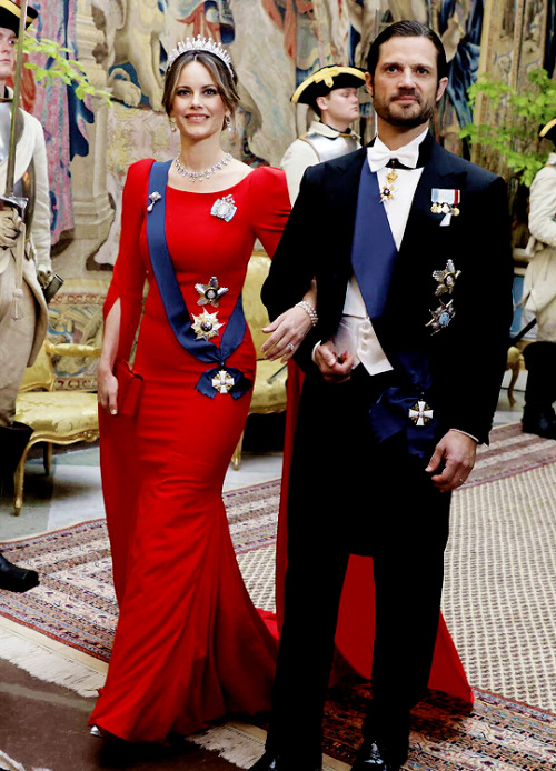 theroyalsandi: Prince Carl Philip and Princess Sofia attended the Finnish State Banquet at the Royal