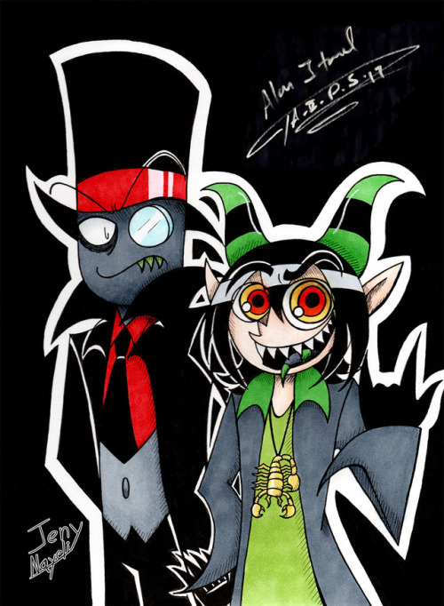 Black hat and Asier (Crossover)Asier is my original character.