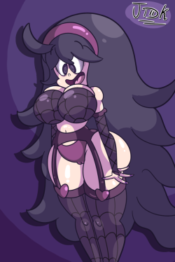jdk-sama:I draw this Hex Maniac for my Friend Jontxu-2D in 2017, but now I fix the colors=)