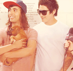 vans-warped-tour-2013:  Vic Fuentes + puppies appreciation post. (Warped Tour +