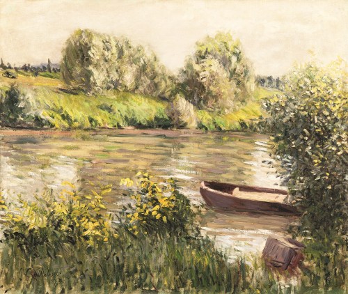 Rowboat near the Shore, Gustave Caillebotte, 1883