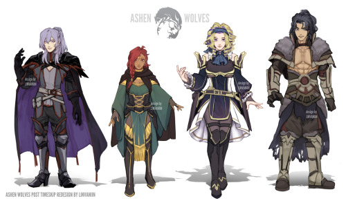  redesigned post timeskip ashen wolves for fun!