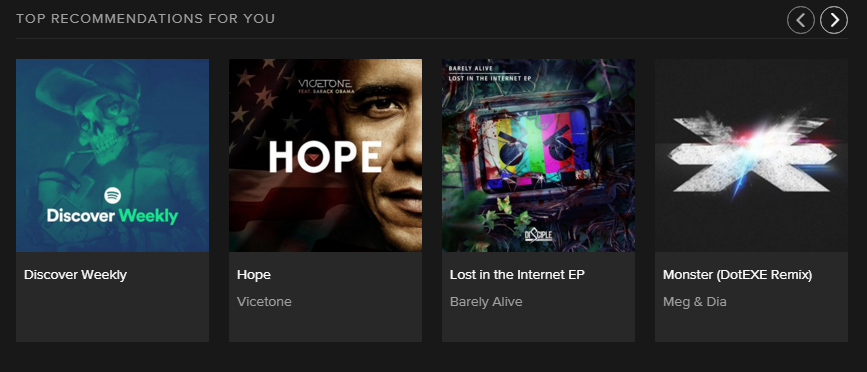 I was on Spotify, and I found your art set as an album cover for Discover Weekly.