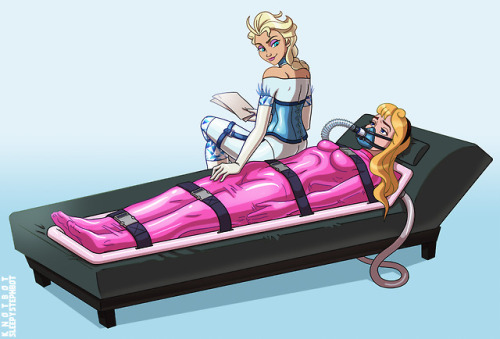 sleepystephbot:  Here’s another commission for Undertook on Deviantart, continuing their “Empress Elsa” series. Previous entries can be found here and here.Here’s what the commissioner has to say:Pity poor Princess Aurora: her father got her cursed