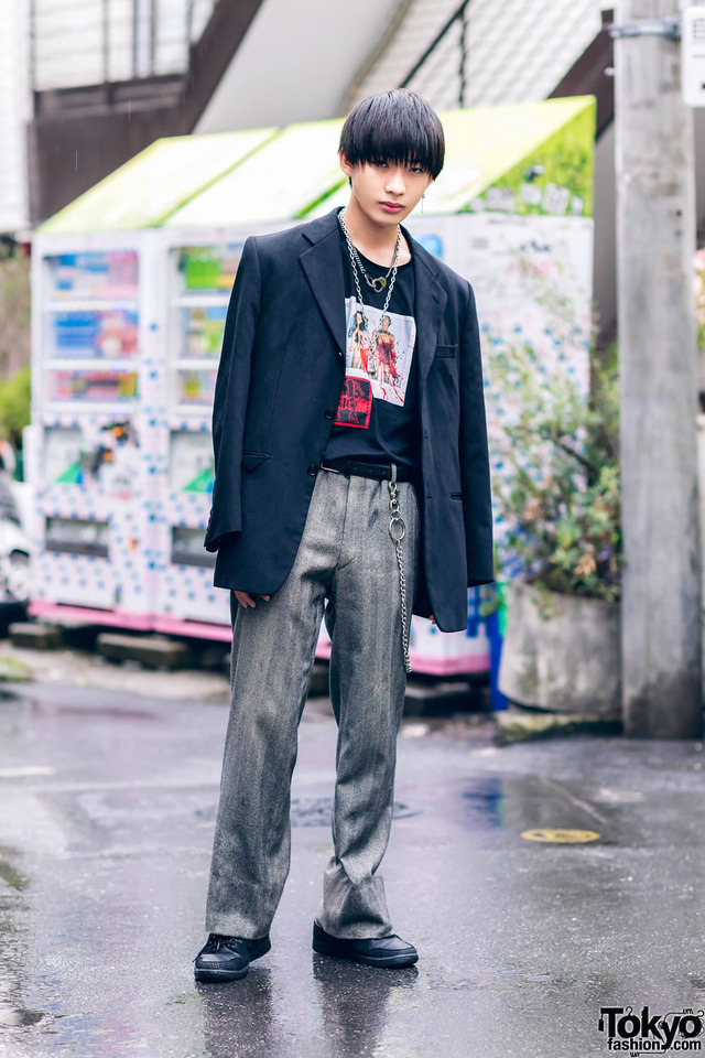 Tokyo Fashion on X: 20-year-old Fumiya on the street in Harajuku