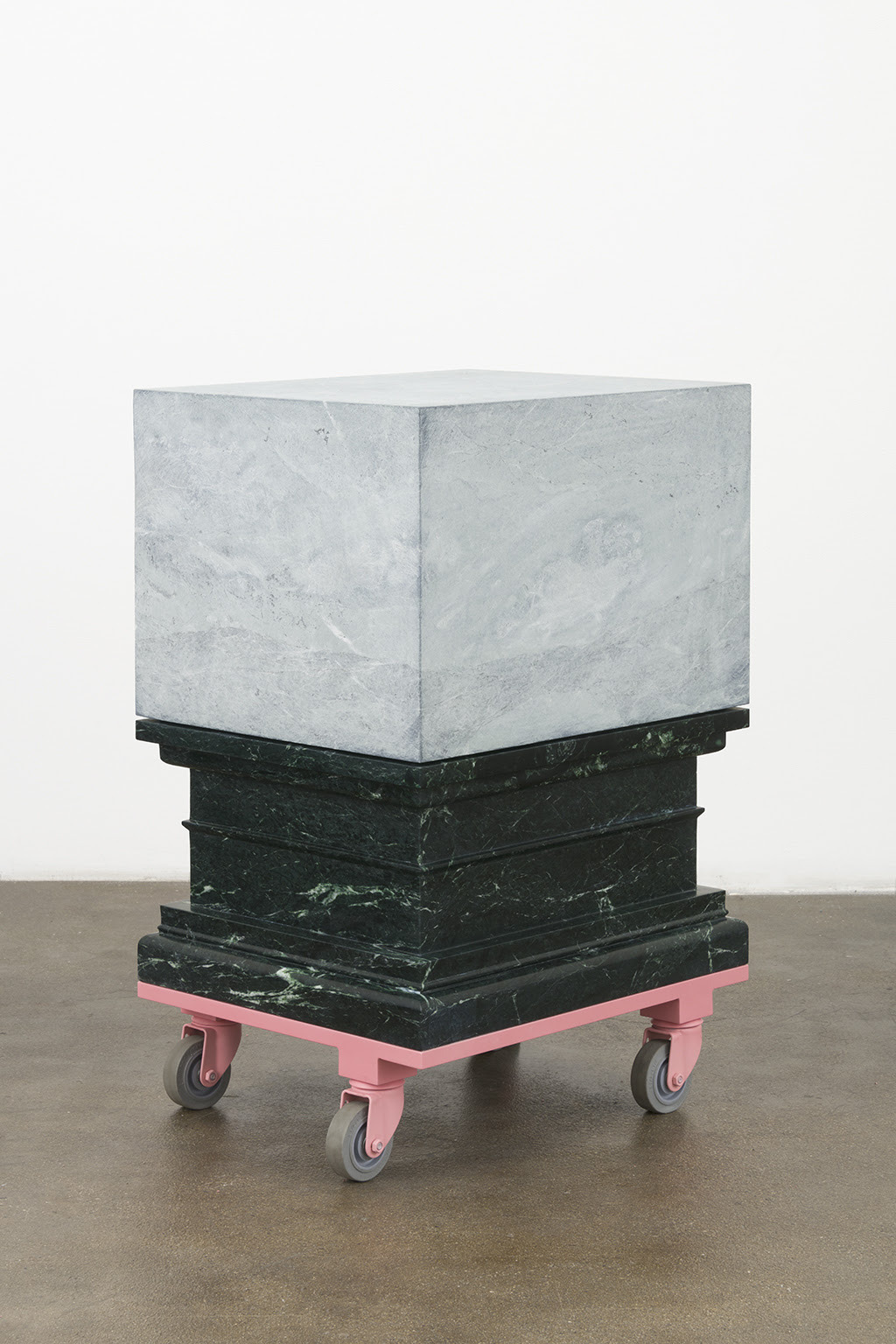 nicecollection:
“Shahryar Nashat - Mother on Wheels (Verde Antique), 2018, marble, powder-coated steel, castor wheels
”