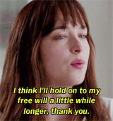 damiegifs:  Anastasia Steele + favorite quotes. (½) 