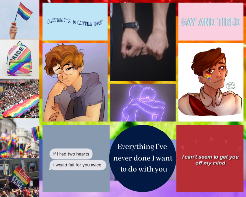 primaryyblogg: am writing a thing in which roman and patton go to pride for the first time,, have th
